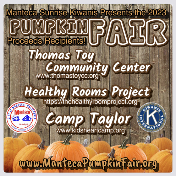 The Manteca Pumpkin Fair is the first full weekend in October, held in